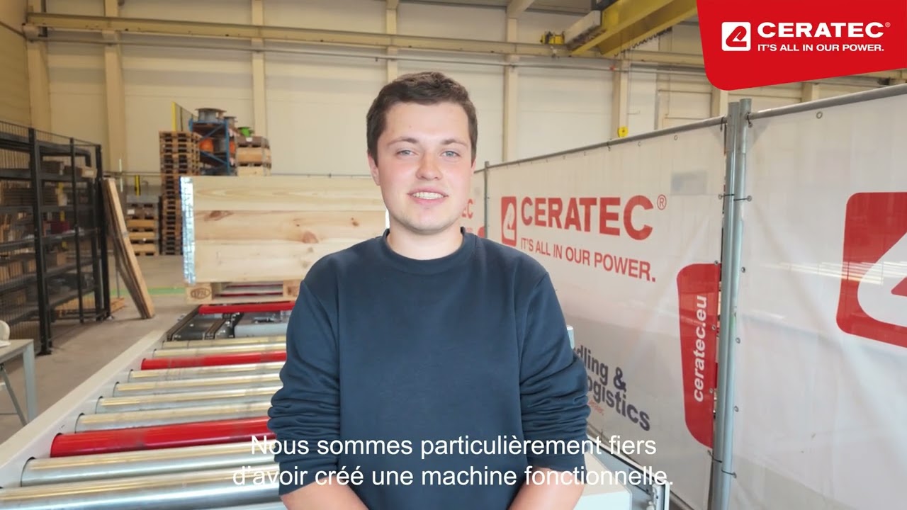 Les jeunes talents à l'œuvre chez ceratec : un système innovant de rotation des palettes développé en collaboration avec vives